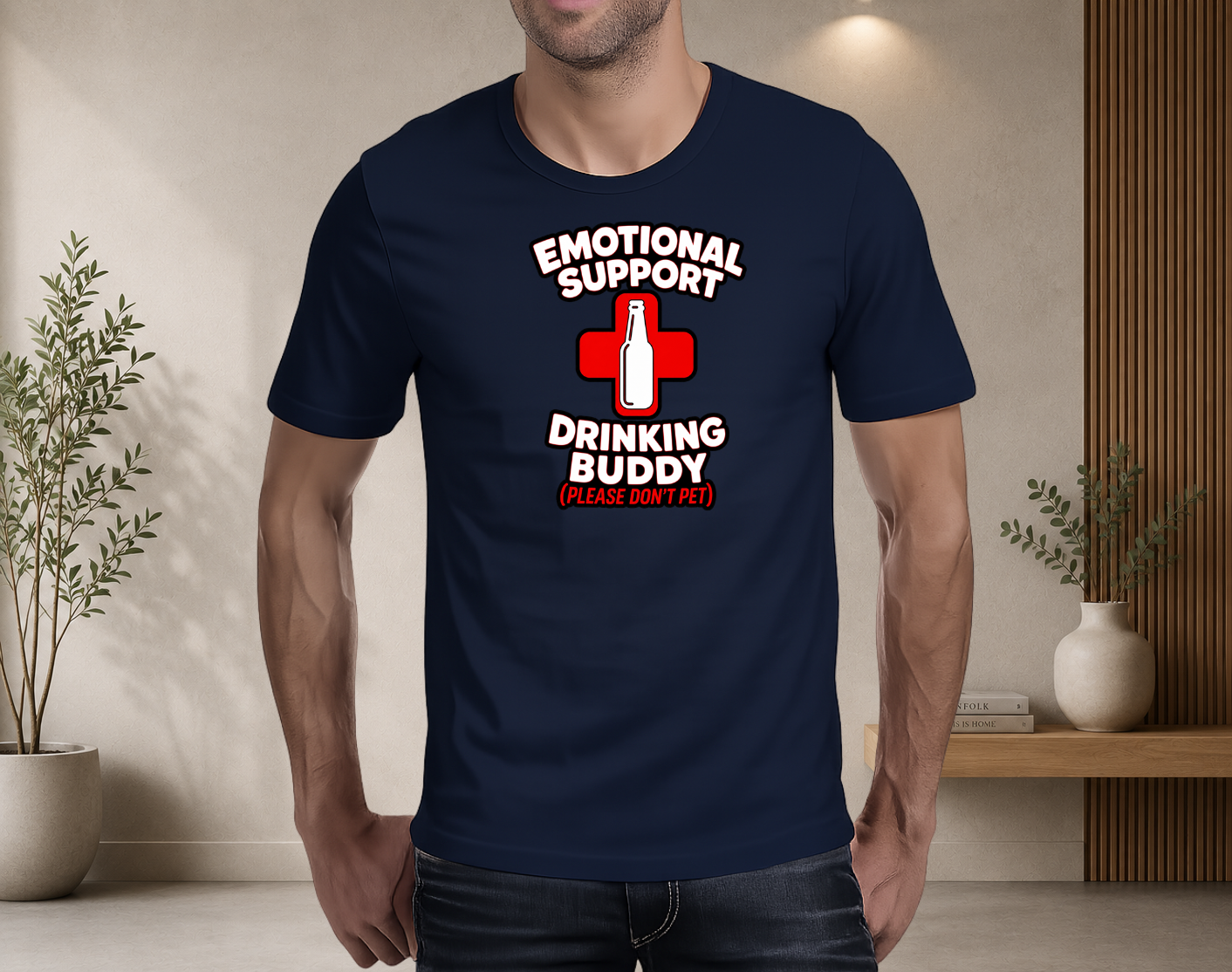 Emotional Support Drinking Buddy T-Shirt