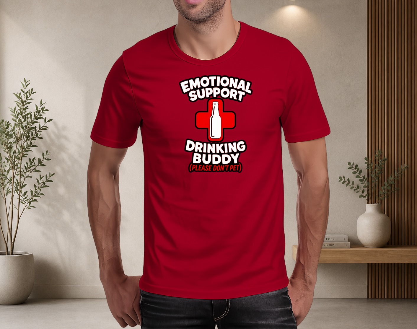 Emotional Support Drinking Buddy T-Shirt