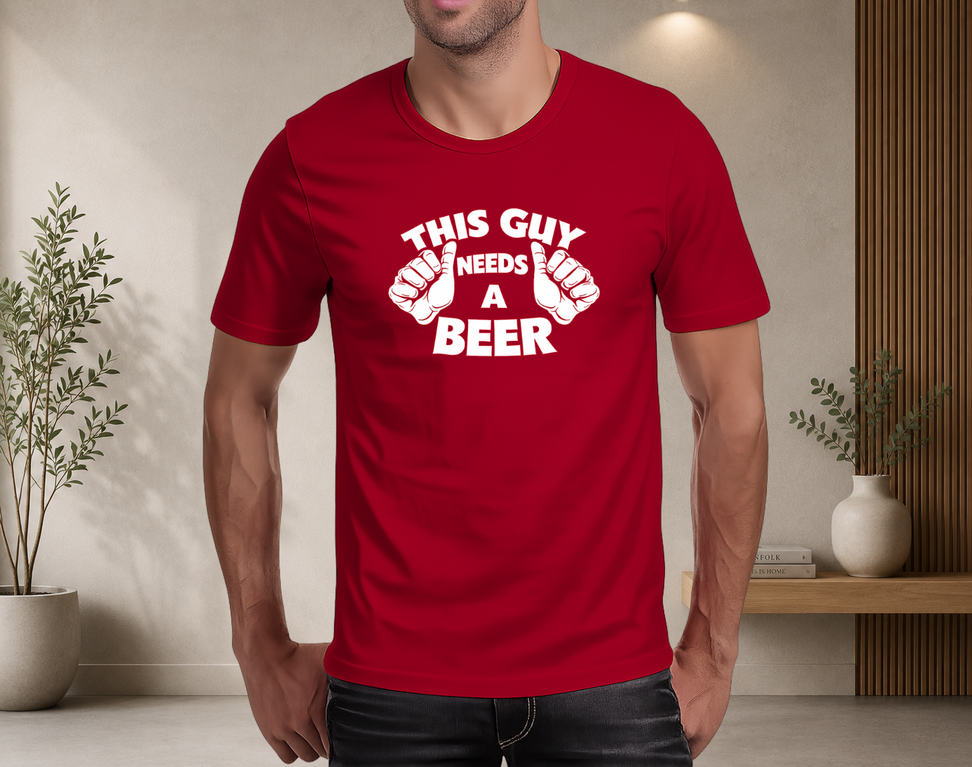 This guy needs a beer