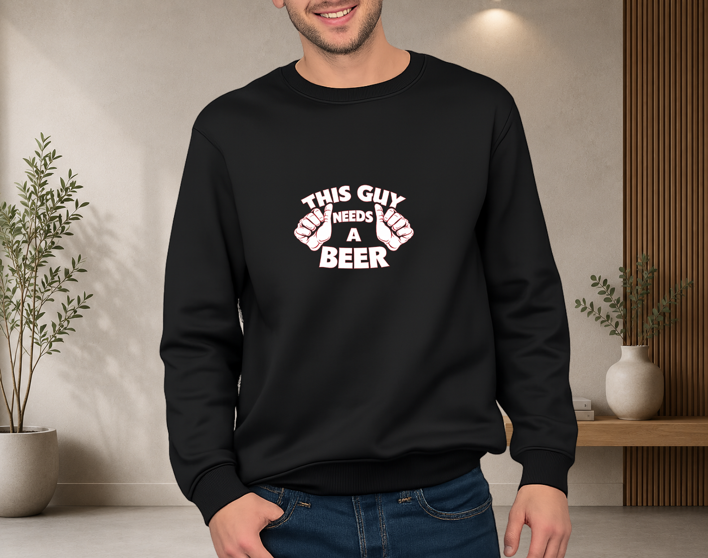 This guy needs a beer
