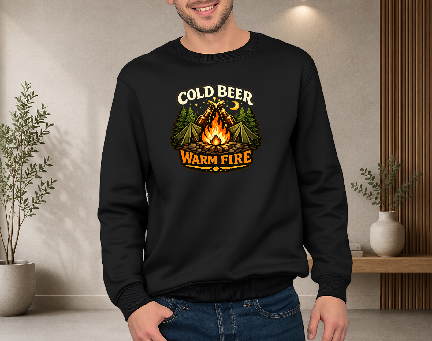 Cold Beer, Warm Fire