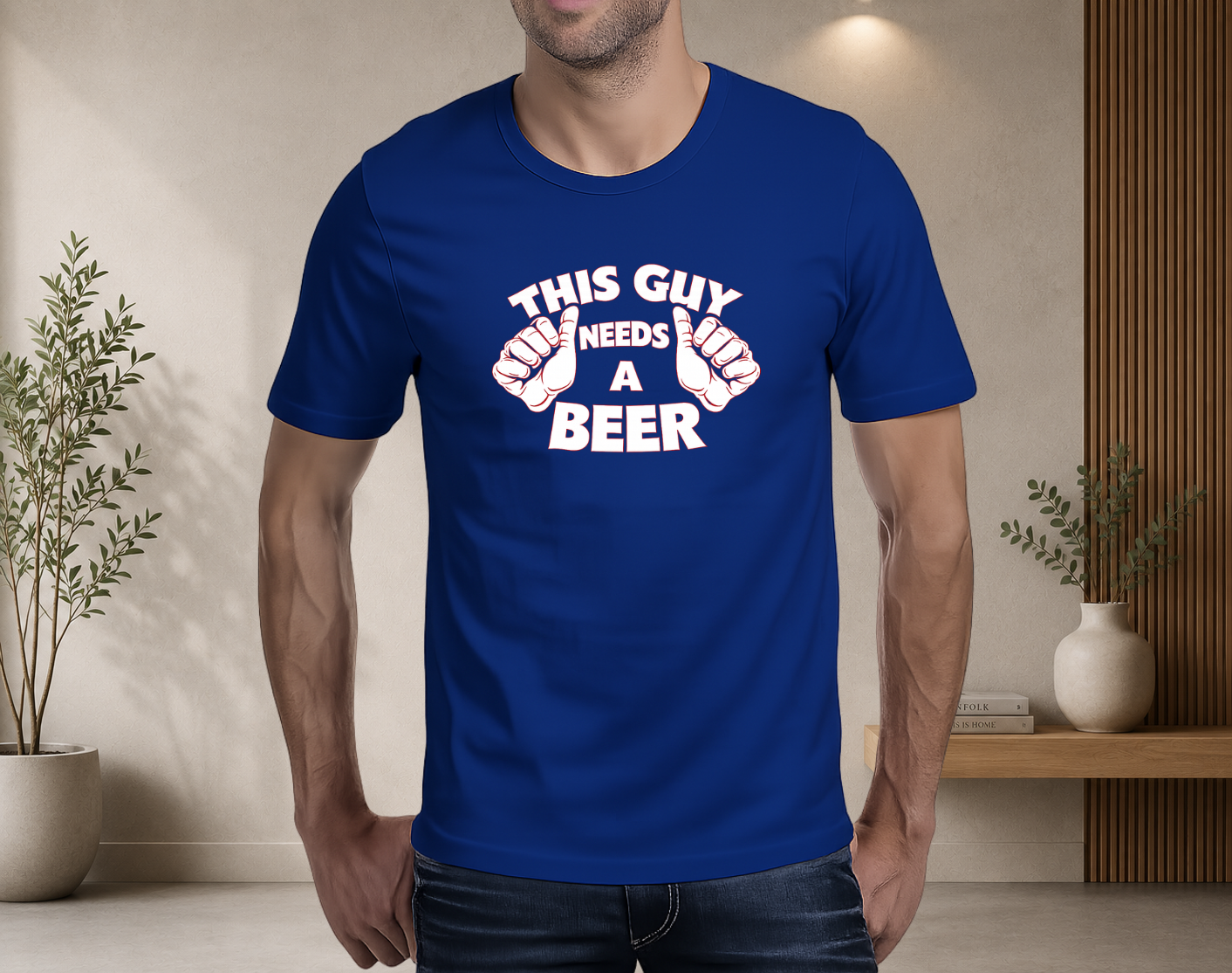 This guy needs a beer