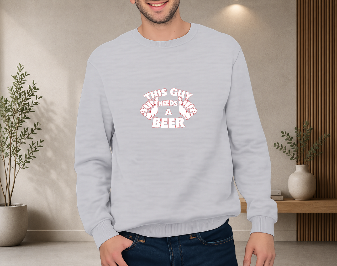 This guy needs a beer