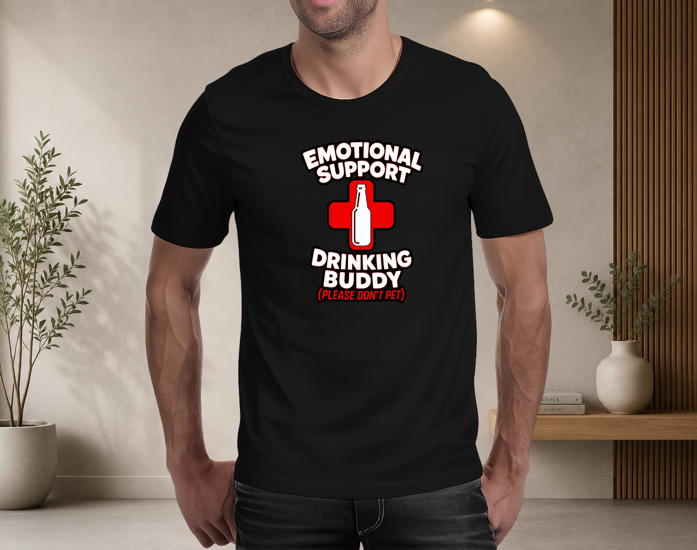 Emotional Support Drinking Buddy T-Shirt