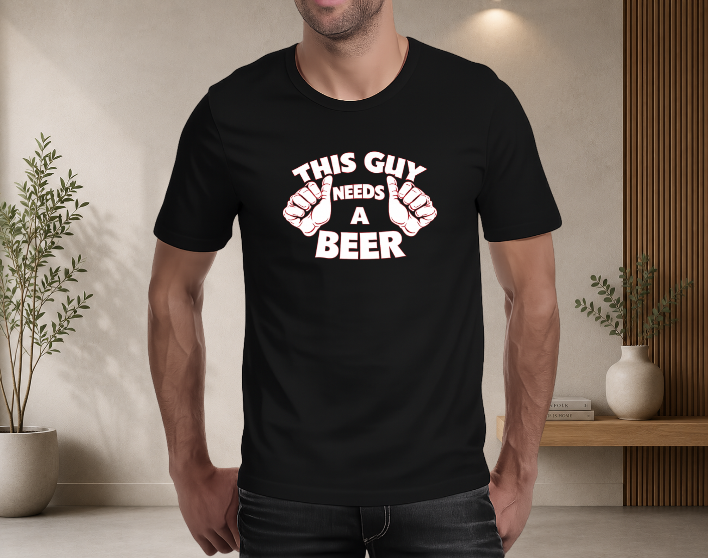 This guy needs a beer
