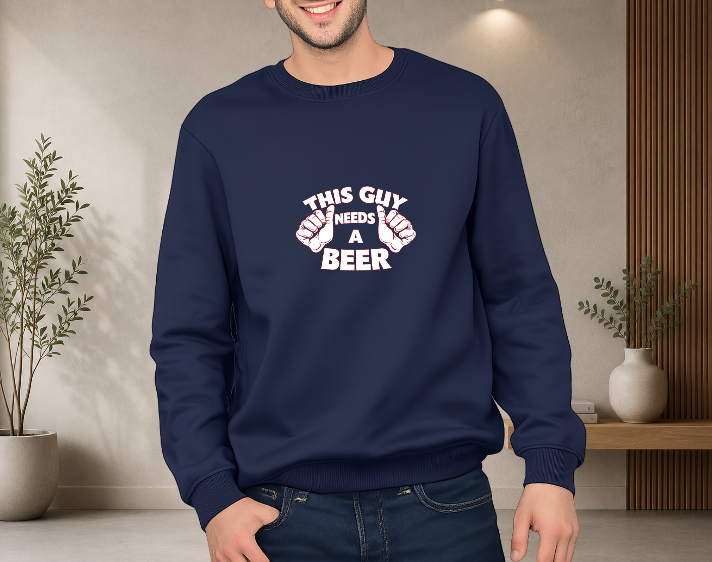 This guy needs a beer