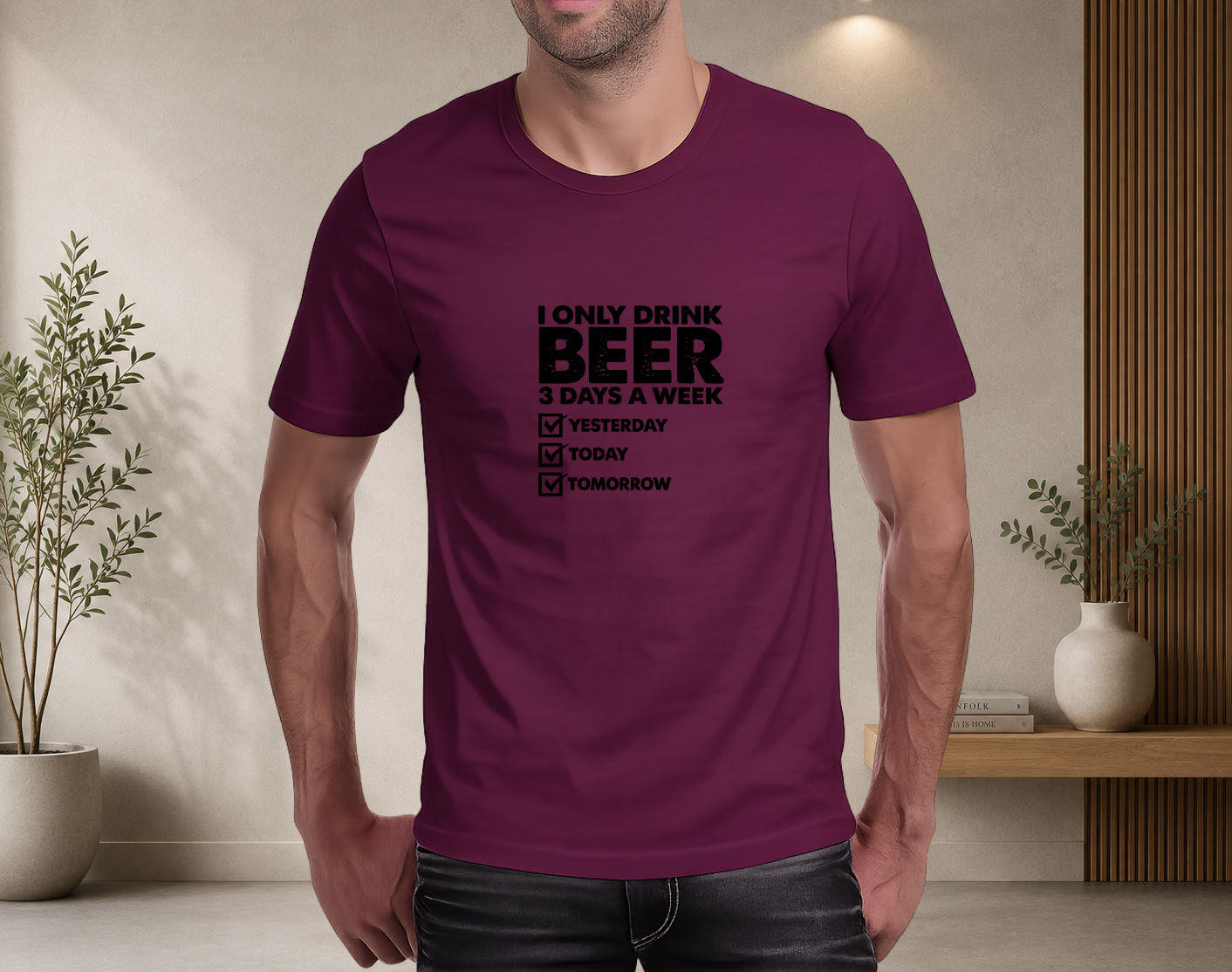 I drink beer 3 days a week
