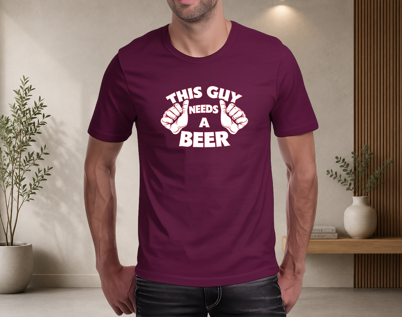 This guy needs a beer
