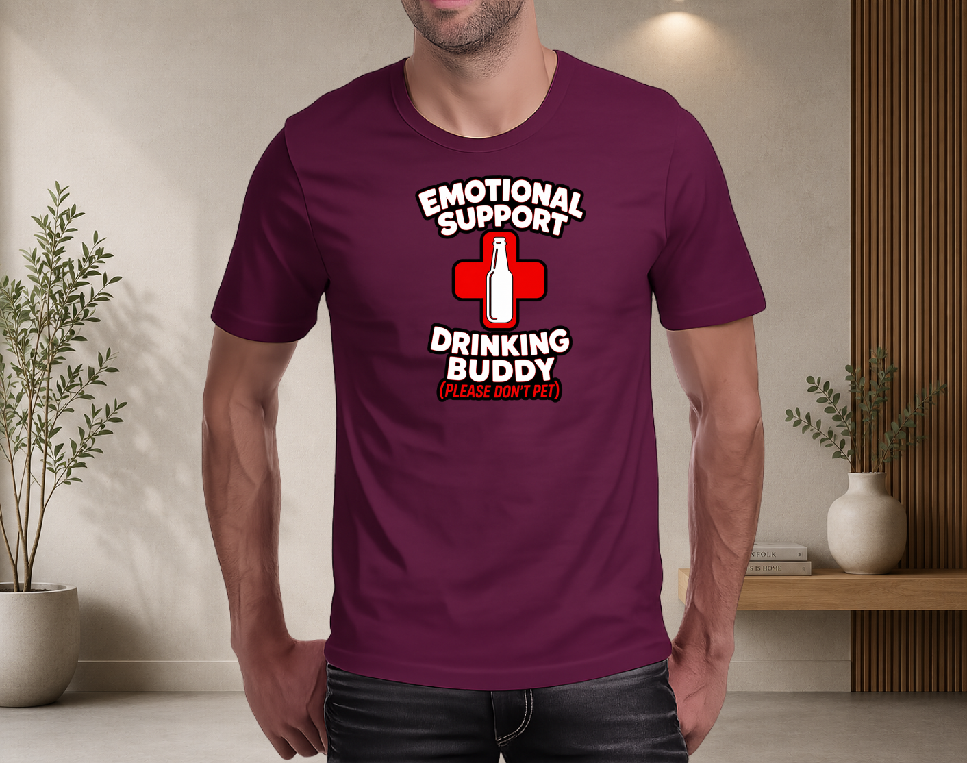 Emotional Support Drinking Buddy T-Shirt