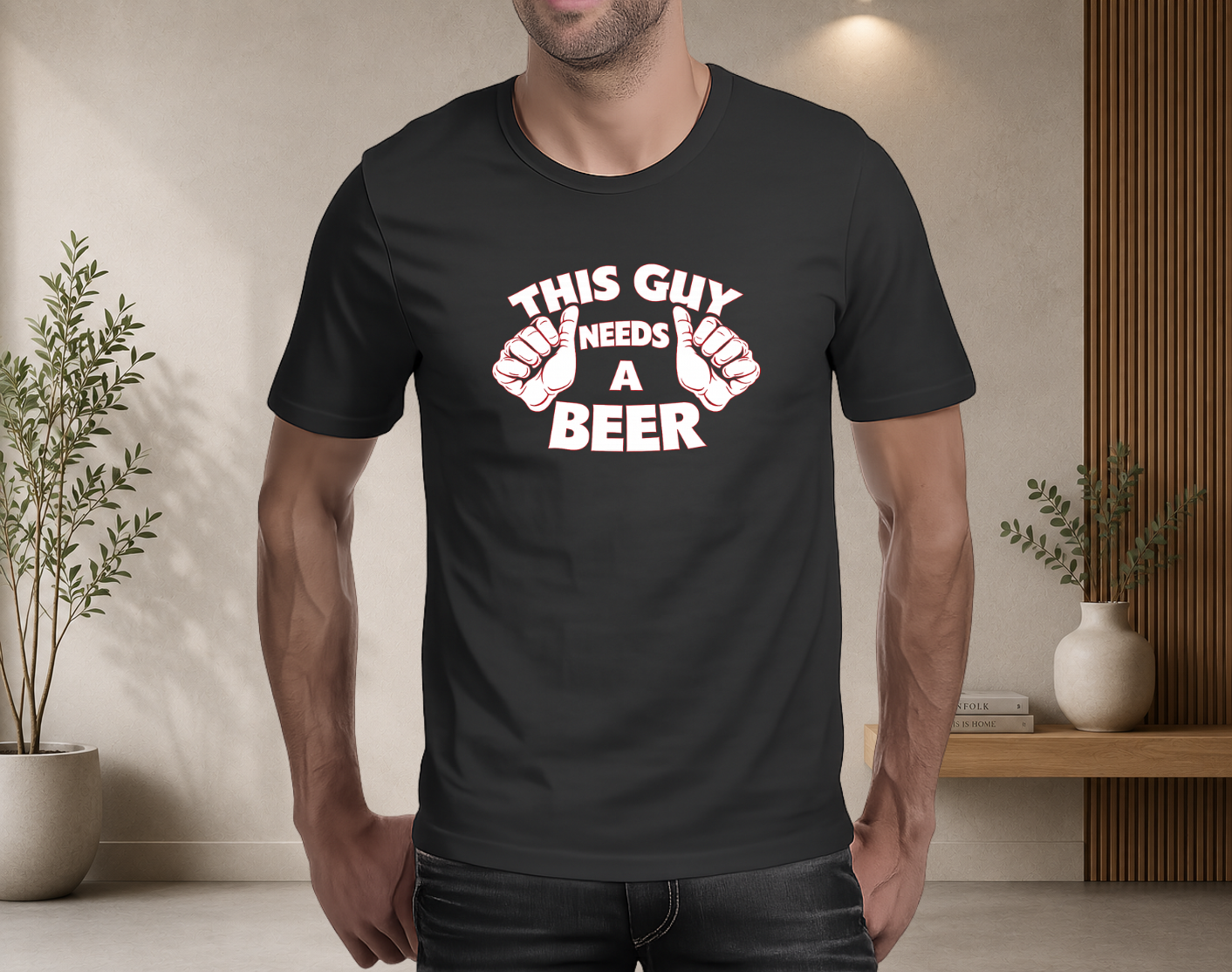 This guy needs a beer