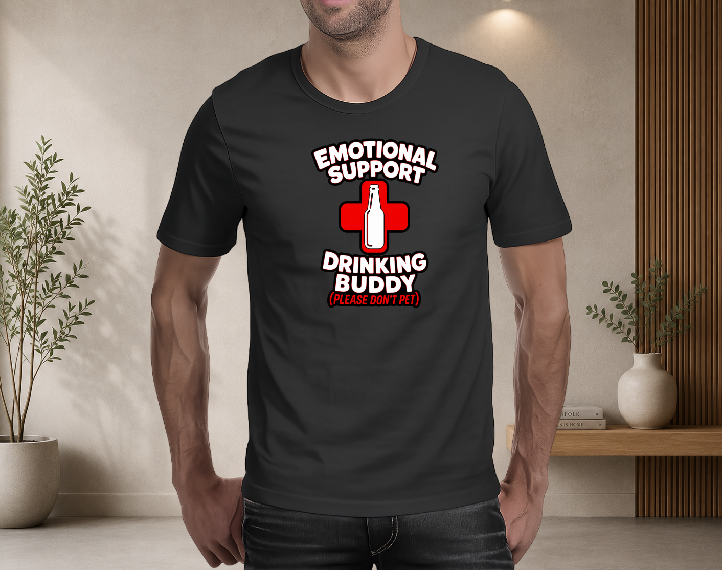 Emotional Support Drinking Buddy T-Shirt