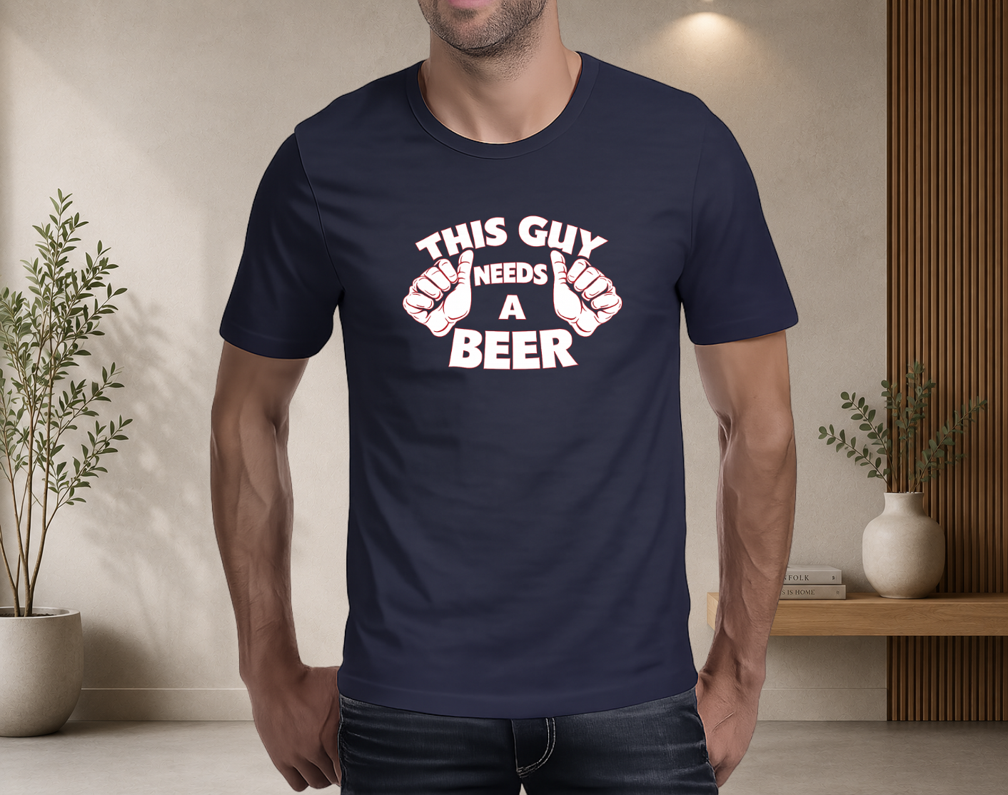 This guy needs a beer