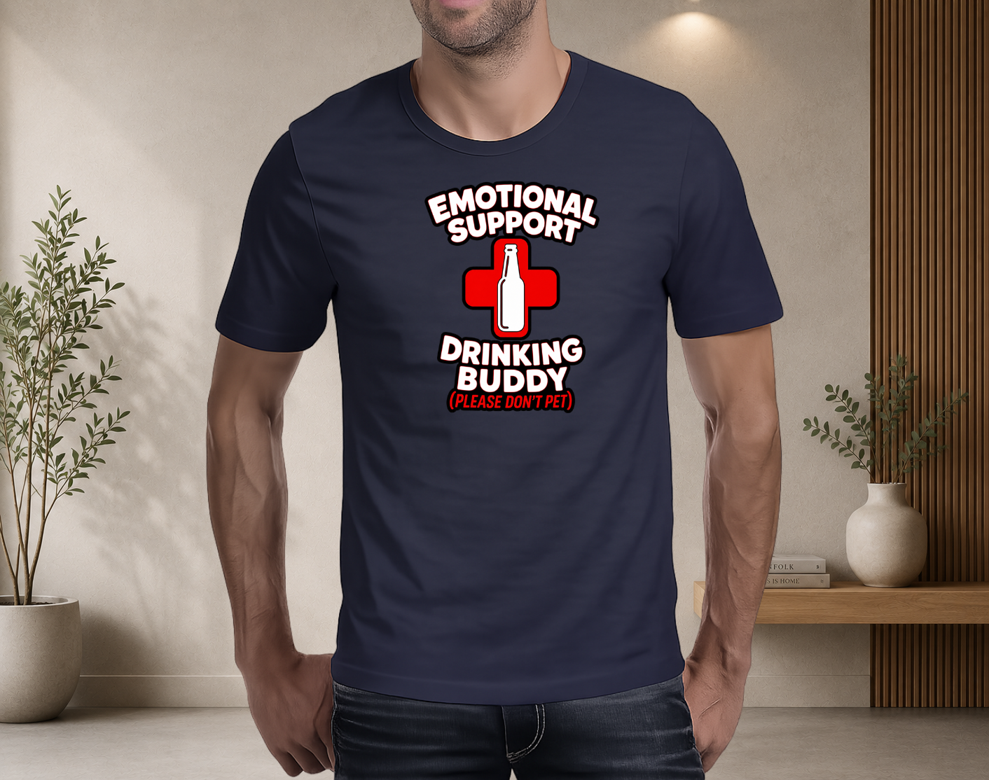 Emotional Support Drinking Buddy T-Shirt