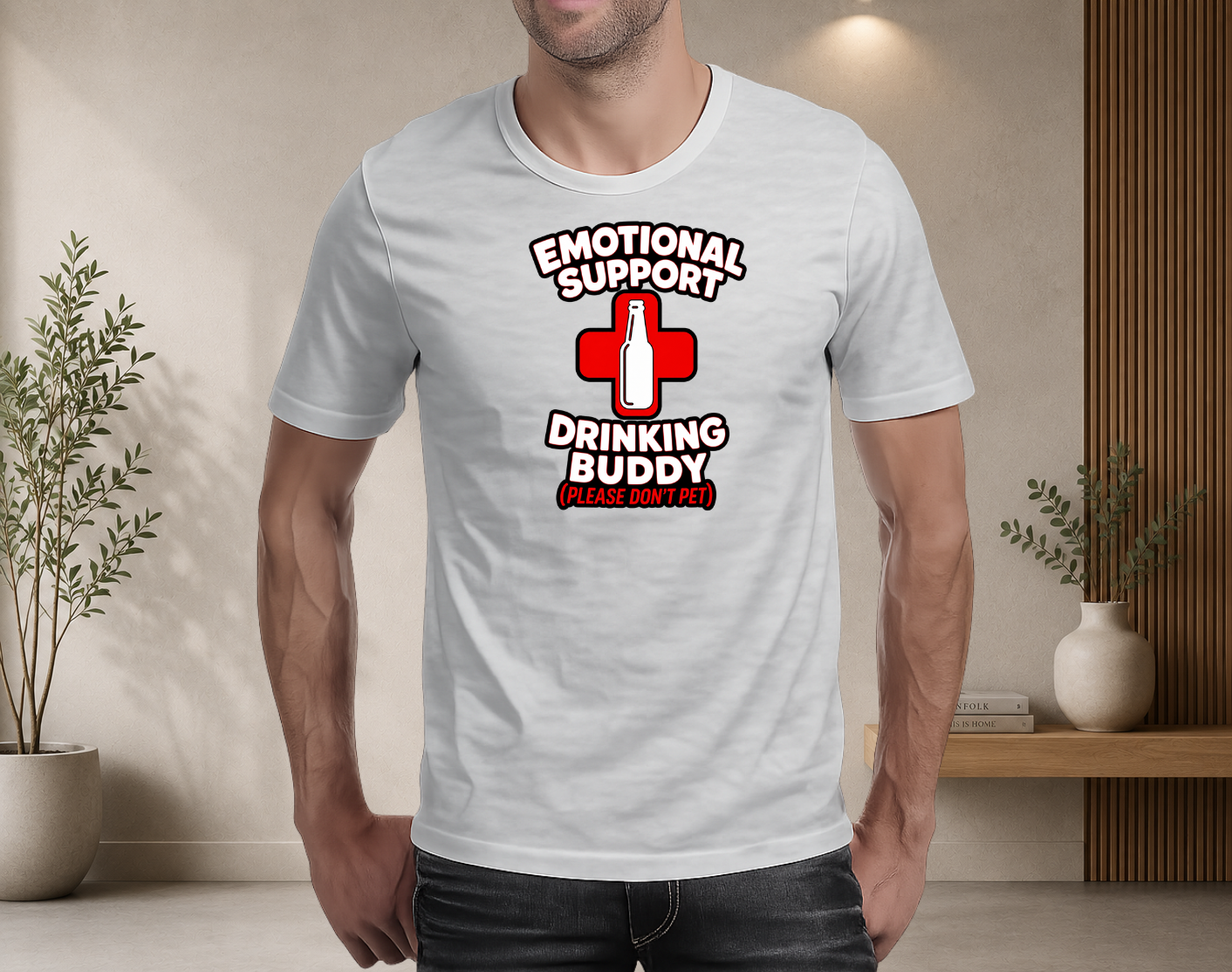 Emotional Support Drinking Buddy T-Shirt