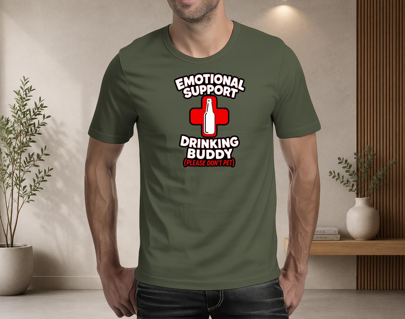 Emotional Support Drinking Buddy T-Shirt