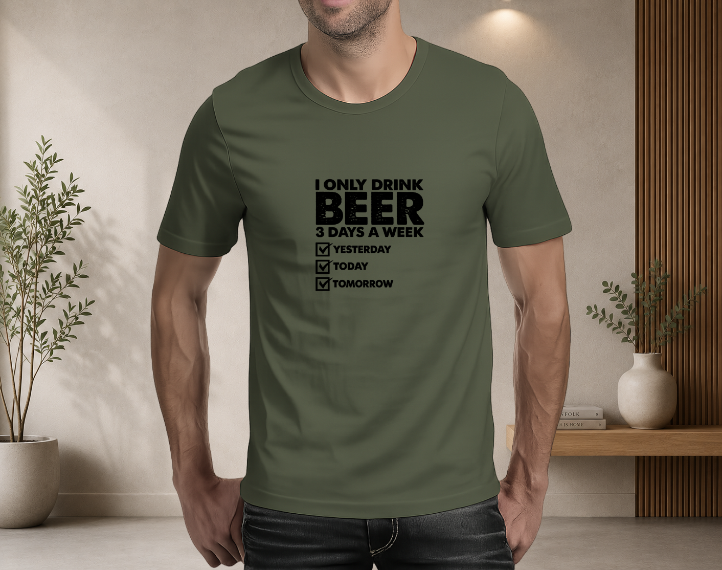 I drink beer 3 days a week