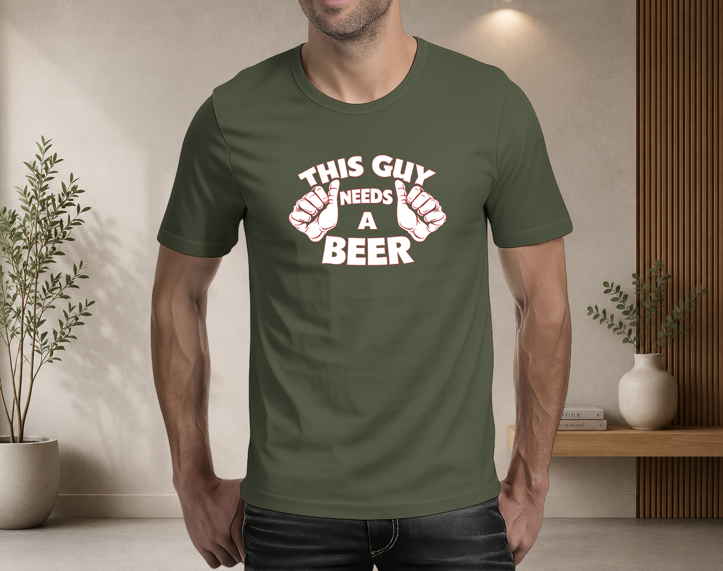This guy needs a beer